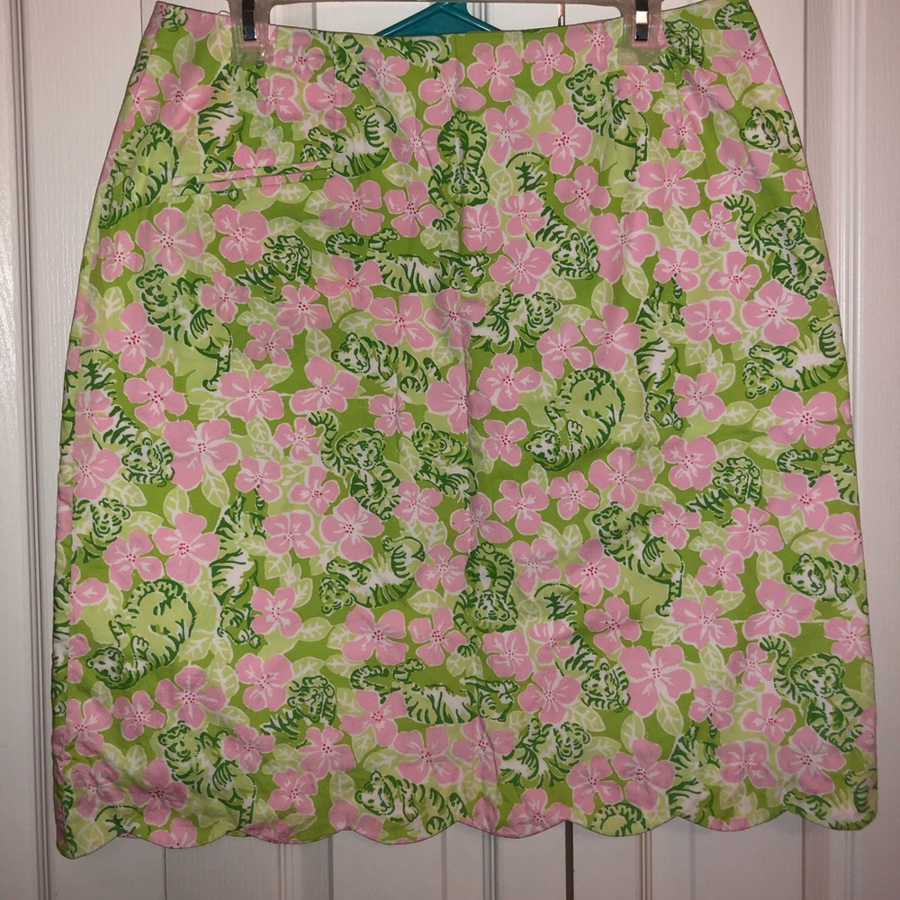 Lilly Pulitzer Vintage scalloped skirt